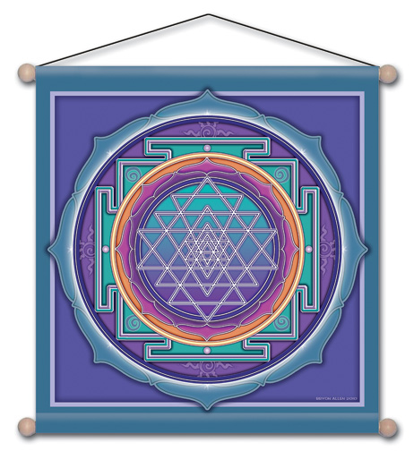 Mandala Arts Sri Yantra Temple Banner