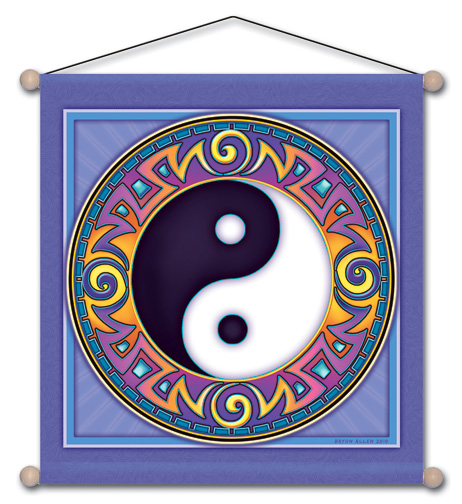 Mandala Arts Yin Yang Meditation Banner
