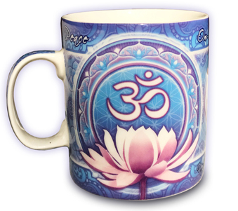Mandala Arts Om Flower Mandala Mug