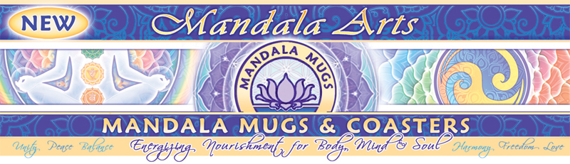 Mandala Mugs and Coasters by Bryon Allen