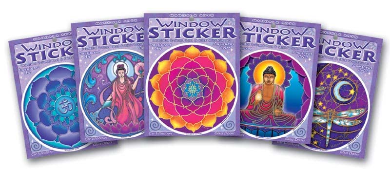 Packaged Mandala Arts Window Stickers