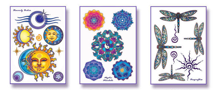 Mandala Arts Temporary Tattoos with the art of Bryon Allen